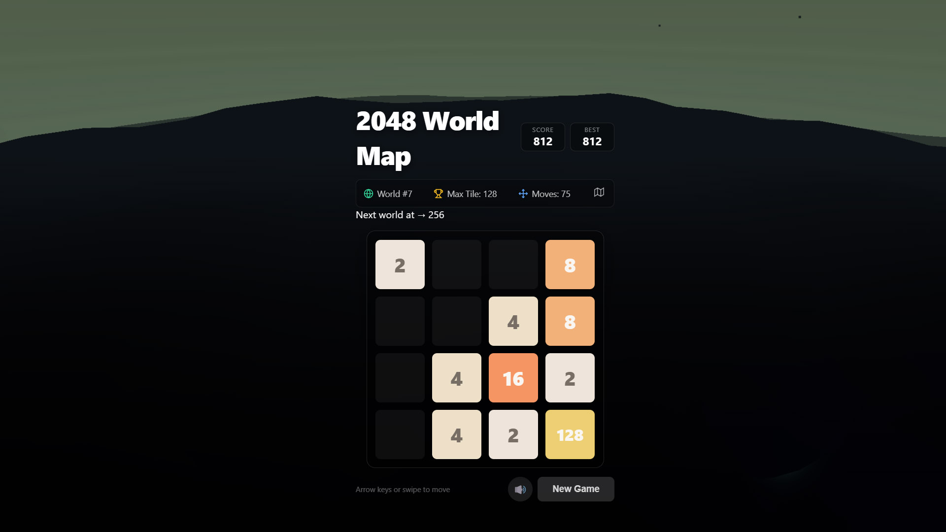 2048 World Map — screenshot 2