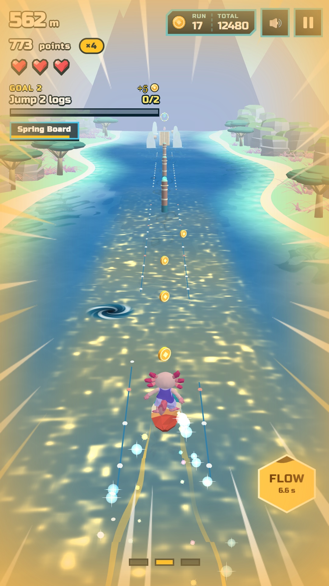 Flow Board: Parkour Runner screenshot 20
