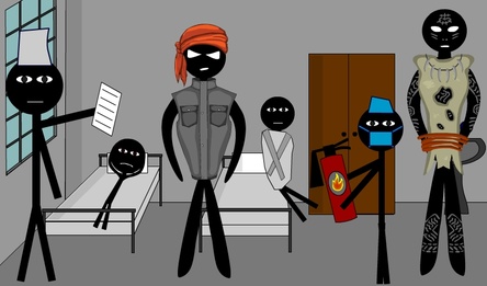 Стик Психушка Бункер Война