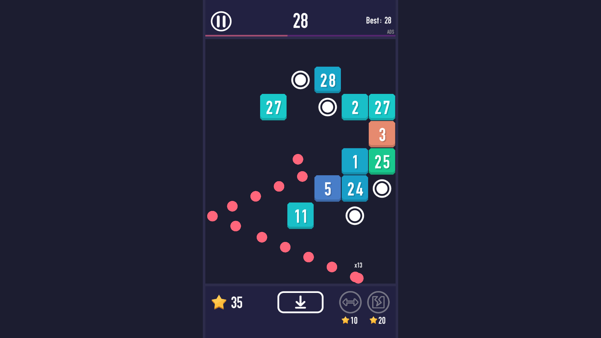 Bricks Breaker Classic screenshot