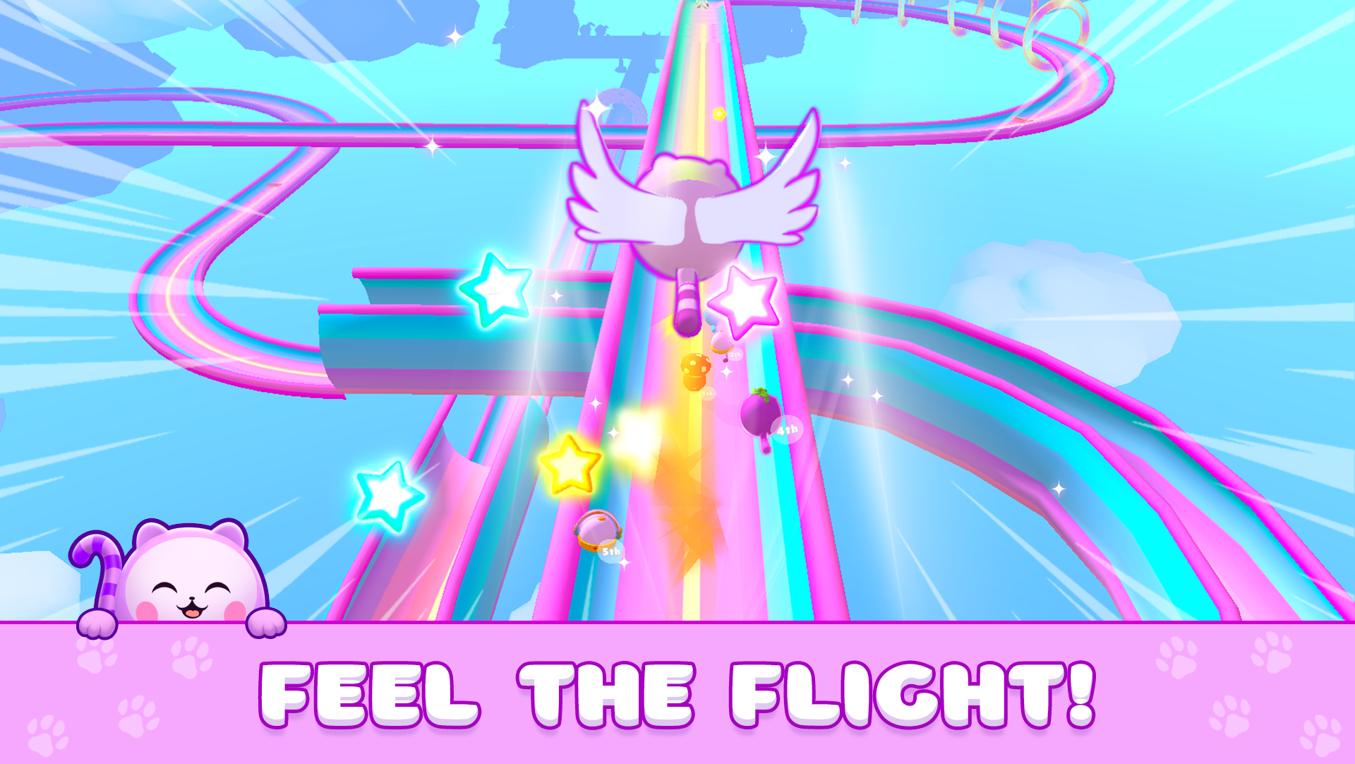 Flying Cats: Music Race! screenshot
