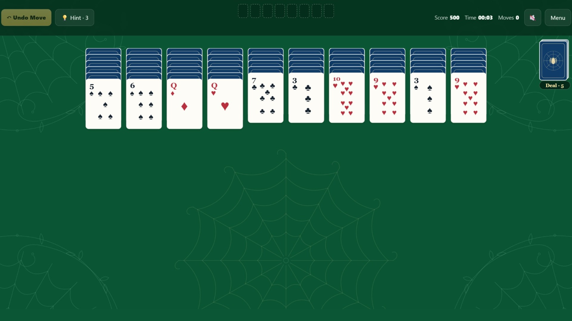 Spider Solitaire 2027 — screenshot 1