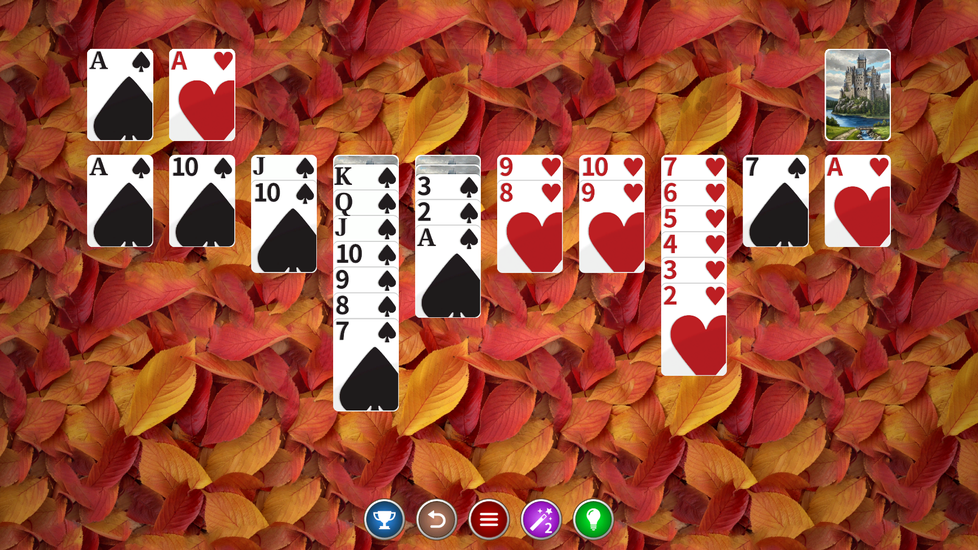 Пасьянс Паук: Классические карты — скриншот 3