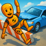 Airbags and Ragdoll dummies in cars