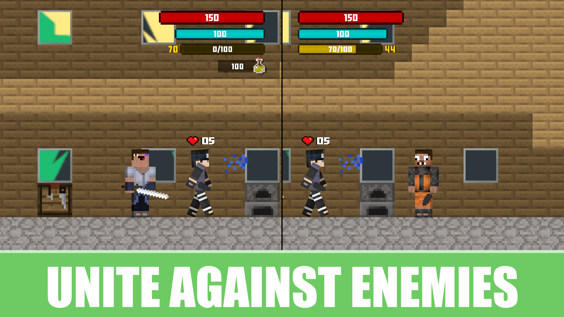 Noob and Pro: Uchiha vs Uzumaki screenshot