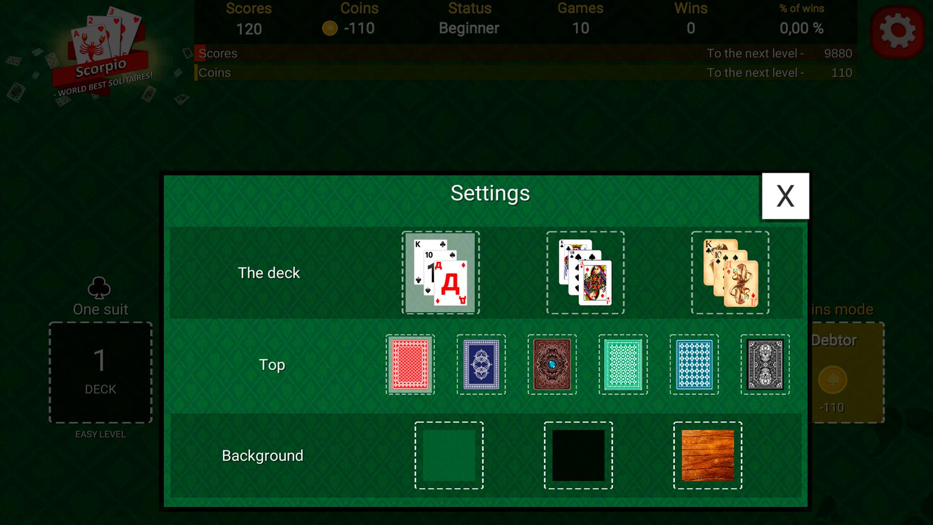 Scorpio - world best solitaires! screenshot