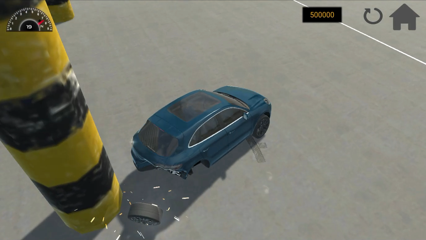 Crash tests of cars with airbags screenshot