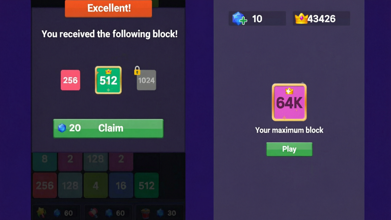 2048 Merge Blocks Puzzle screenshot