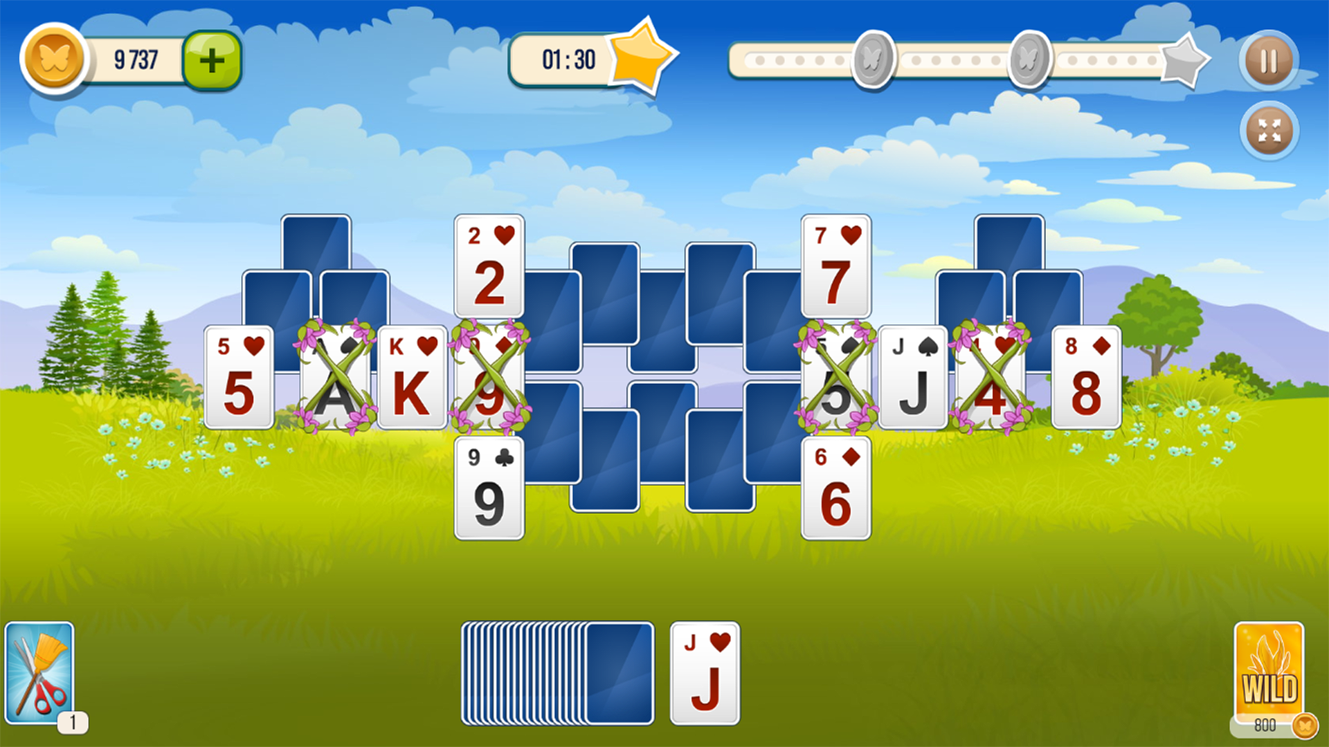 Solitaire TriPeaks Garden screenshot