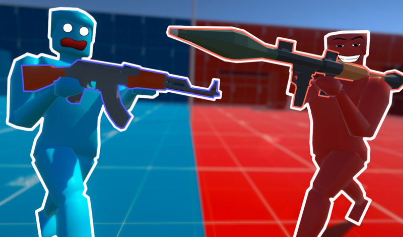 Battle of the Soldiers: Red vs Blue game cover