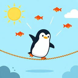 Пингвин-канатоходец