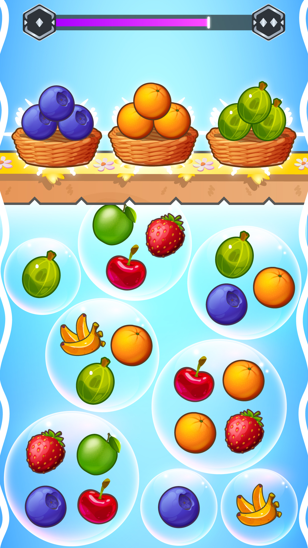 Collect and remove 3 fruits! screenshot 3