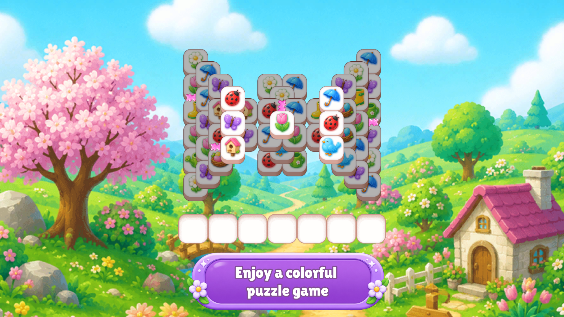 Tiles 3 in a Row: Cozy Garden — screenshot 3