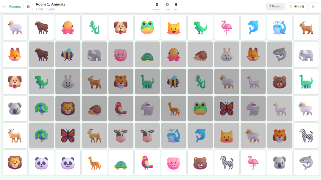 Attention Trainer: Find Emoji Pairs — screenshot 1