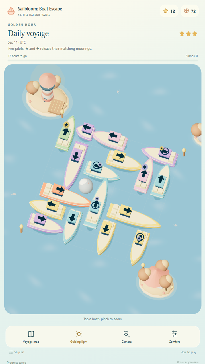 Sailbloom: Boat Escape screenshot 5