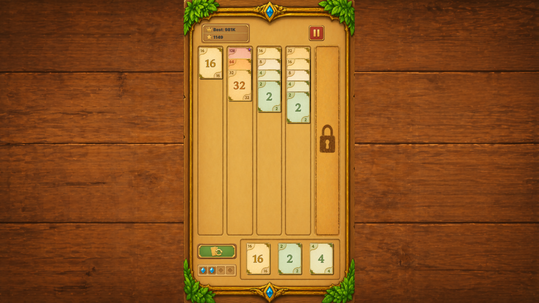 Solitaire 2048 — screenshot 2