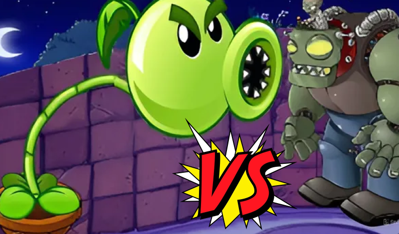 Plants vs zombies. Night defense of the house game cover