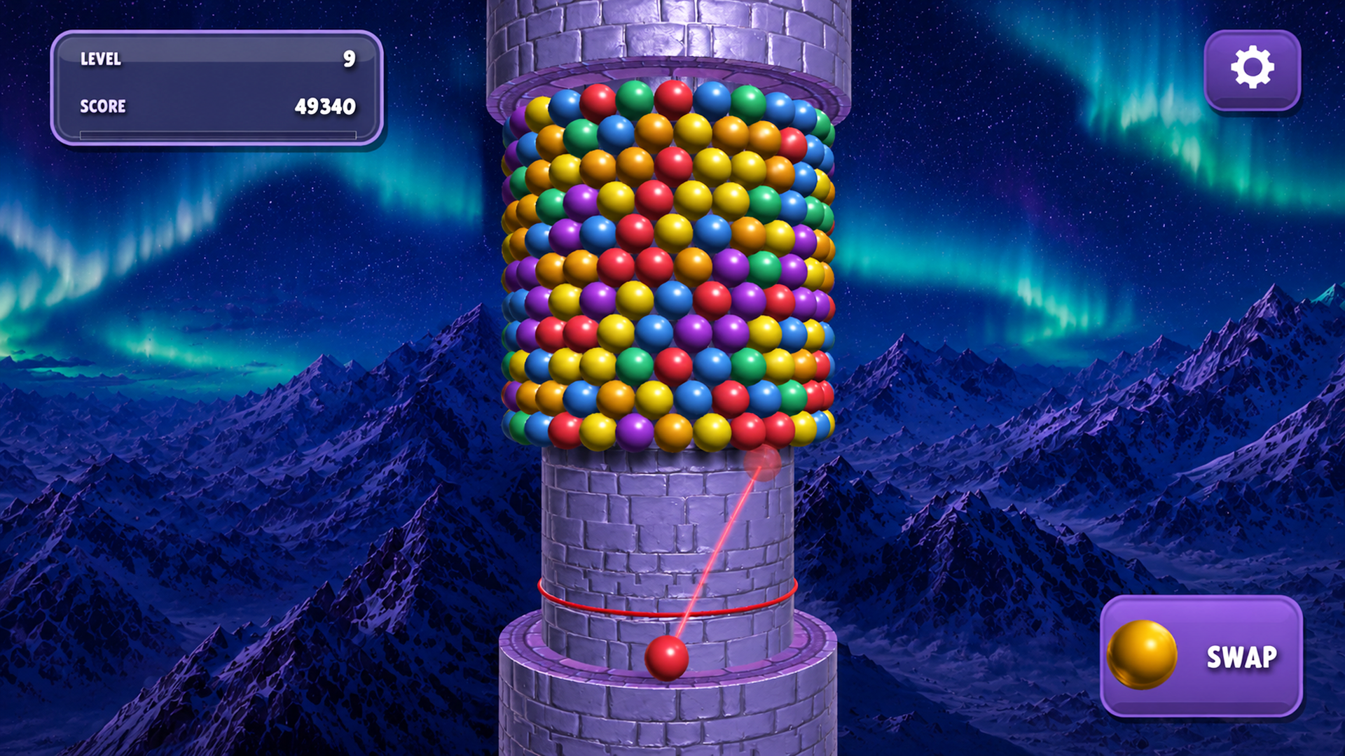 Spiral Ball Tower - Bubble Fortress — screenshot 1