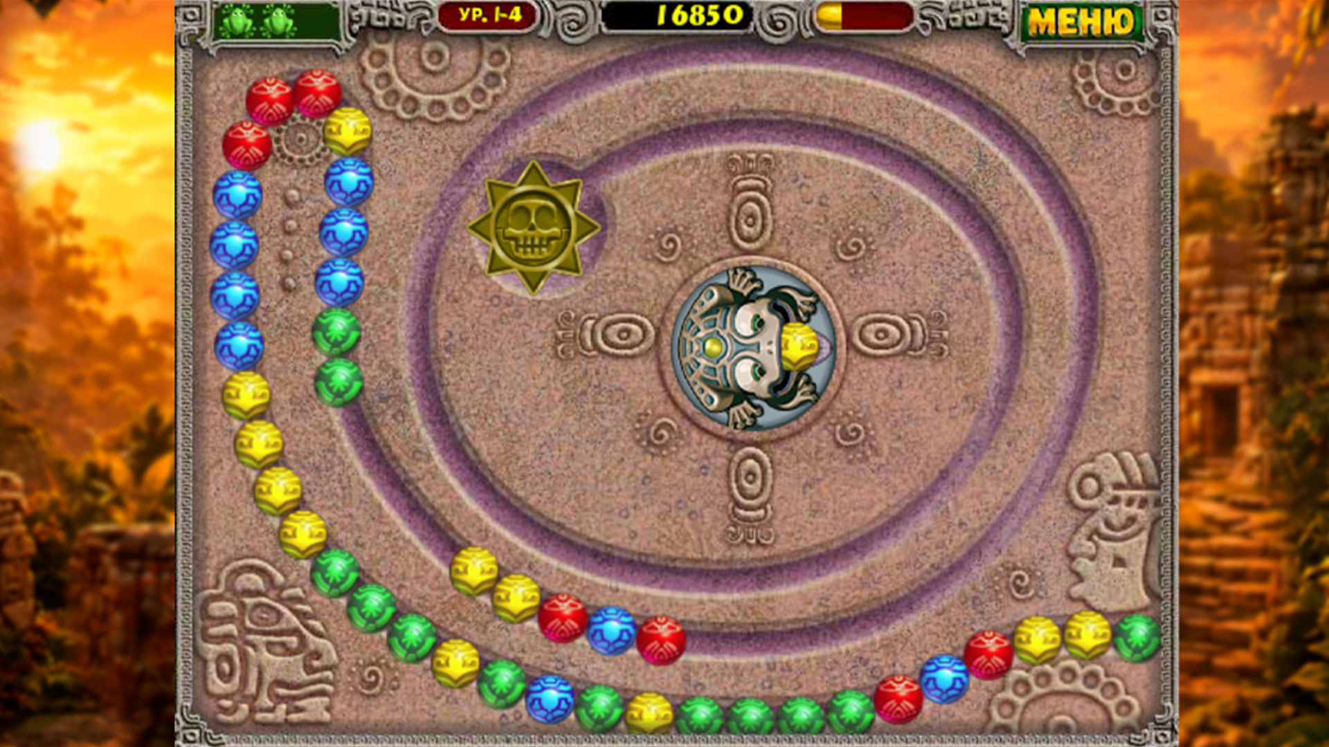 Zuma Deluxe Оригинал — screenshot 4