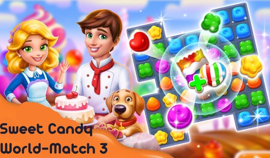 Sweet Candy World-Match 3