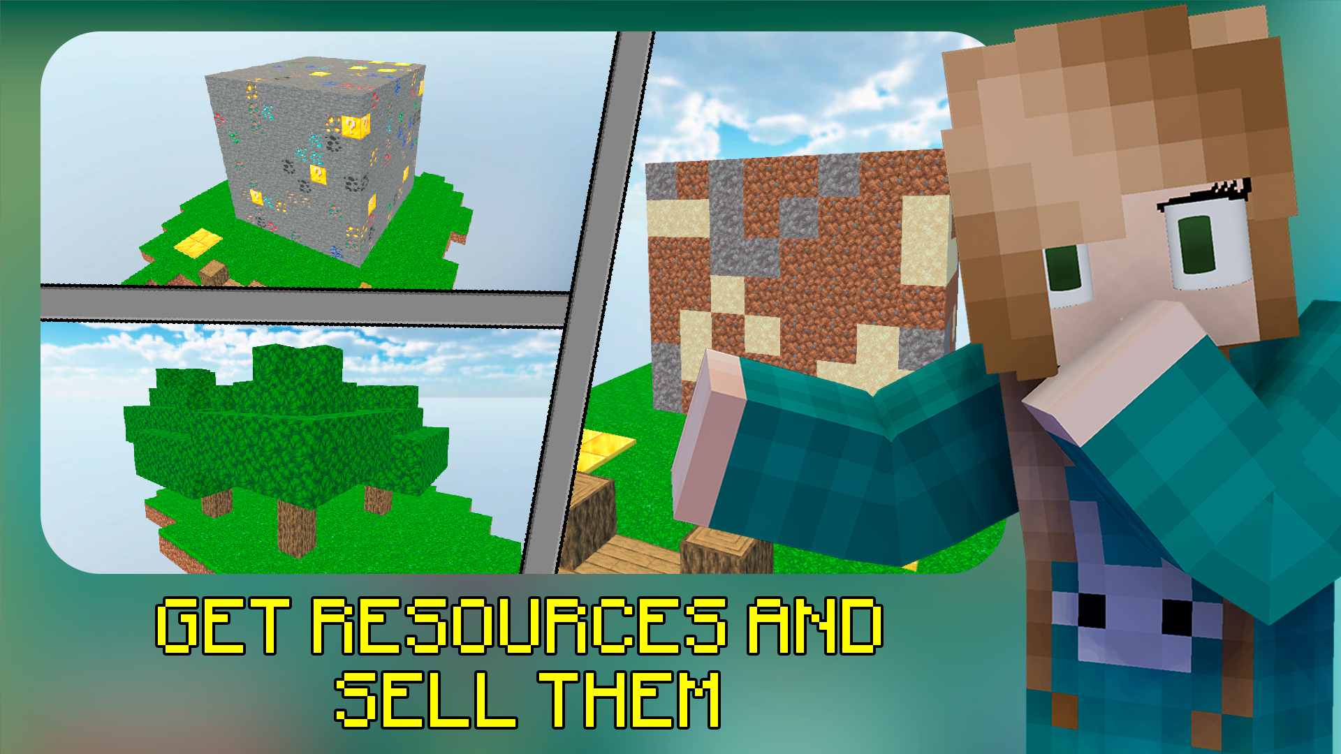 Mine Mining Islands: Skyblock Village! screenshot