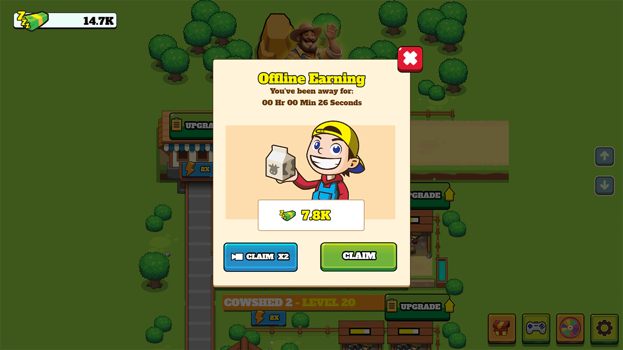 Idle Milk Farm Tycoon — screenshot 1