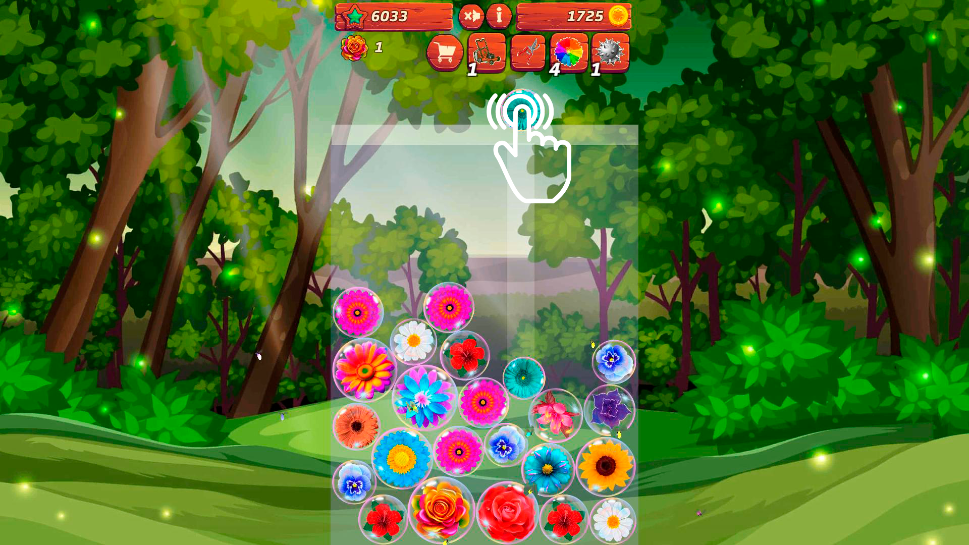 Connect the Flowers! Pop the Bubbles! 2048 screenshot