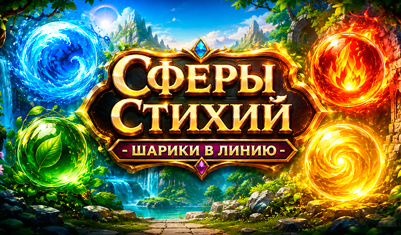 Сферы Стихий - шарики в линию game cover