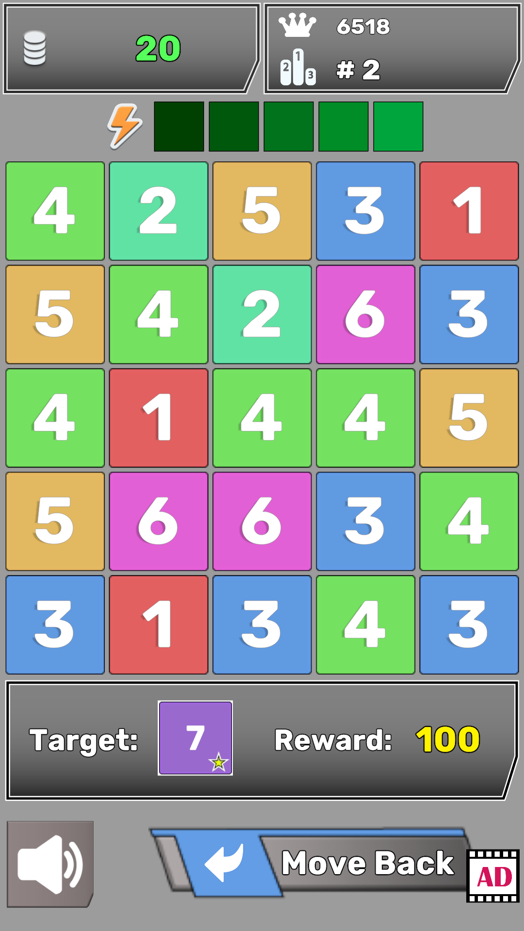 Merge numbers. Reach 15. screenshot 3