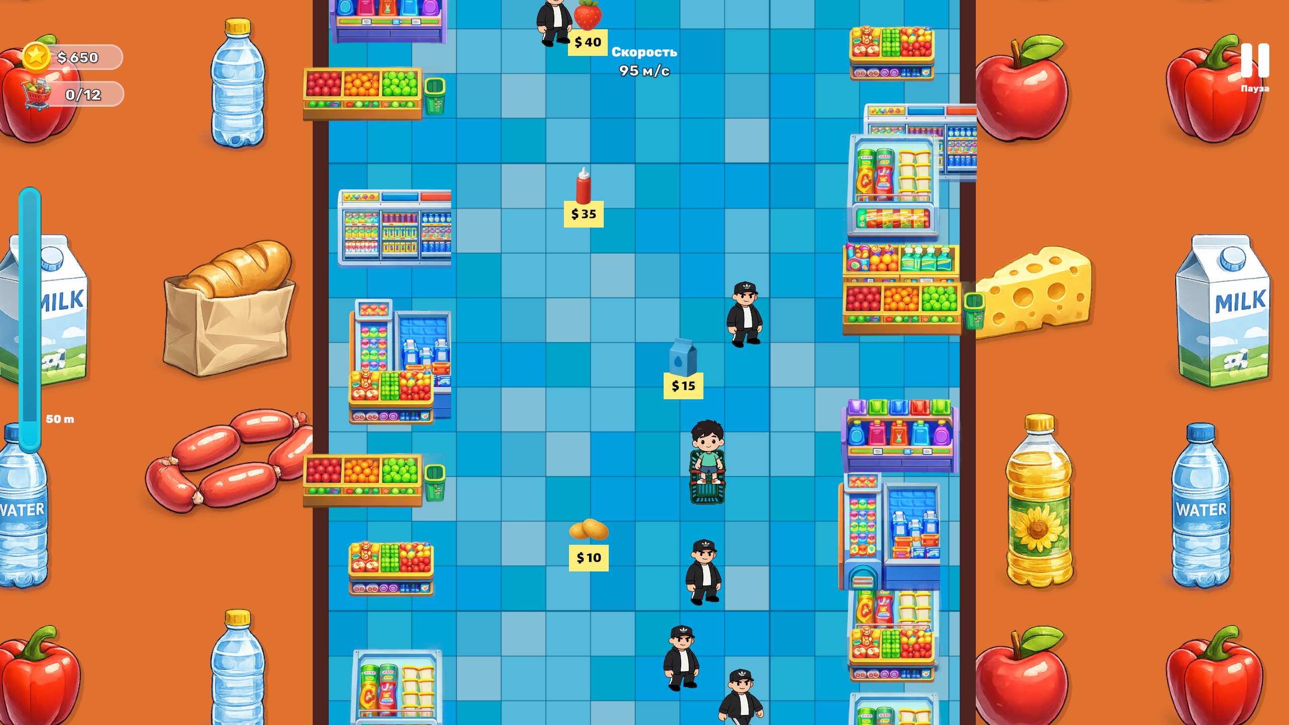Супермаркет Раннер: Коллекция Продуктов — screenshot 2