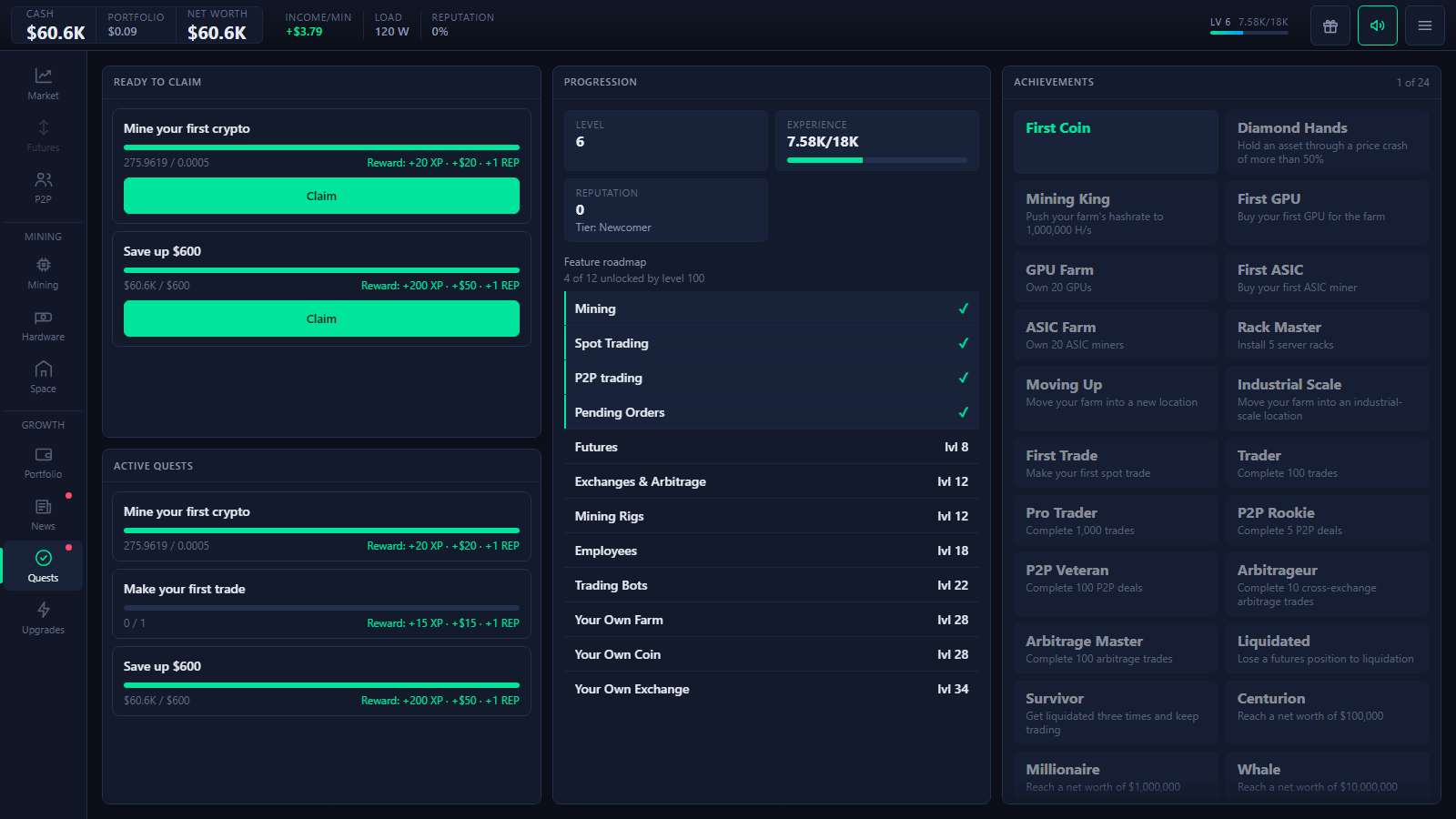 Crypto Millionaire: Mining & Trading Tycoon — screenshot 8