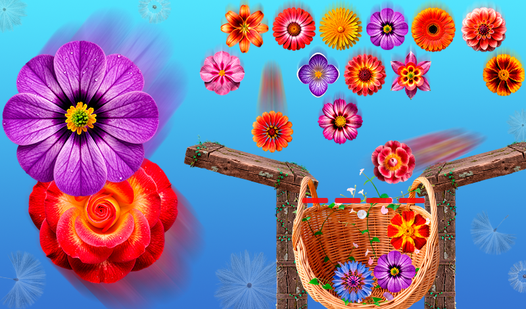 Соединяй цветы в лукошке 2048