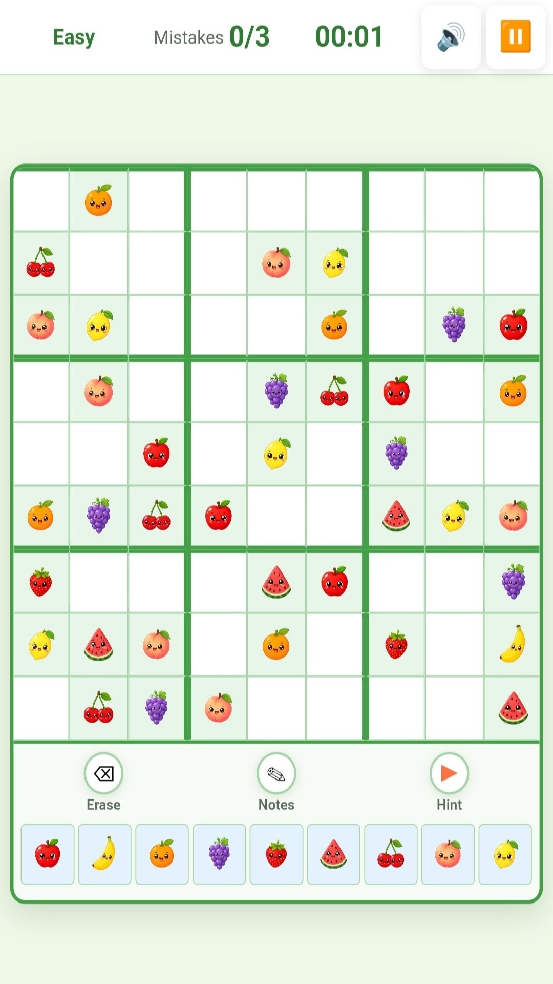 Fruit Sudoku screenshot 3
