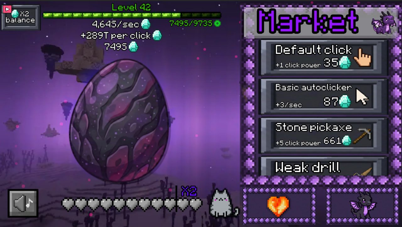 Level Up Ender Dragon: Clicker Evolution — screenshot 4