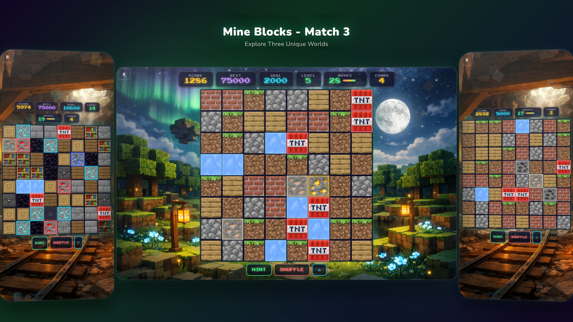 Mine Blocks - Match 3 — screenshot 2