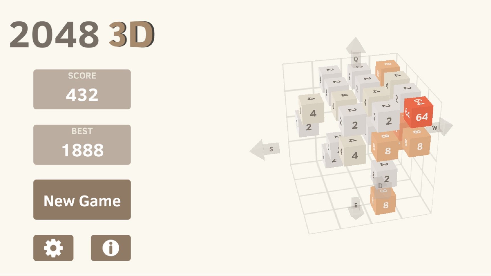 2048 3D — screenshot 1