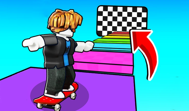 Obby: Skateboard Race game cover