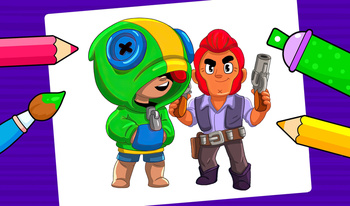 Brawl Star - Libro para colorear para niños