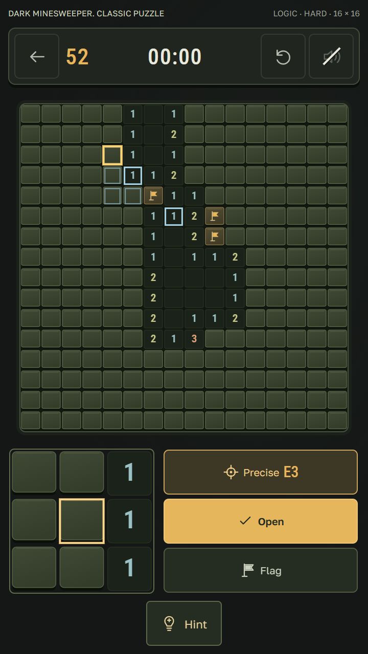 Dark Minesweeper. Classic puzzle screenshot 7