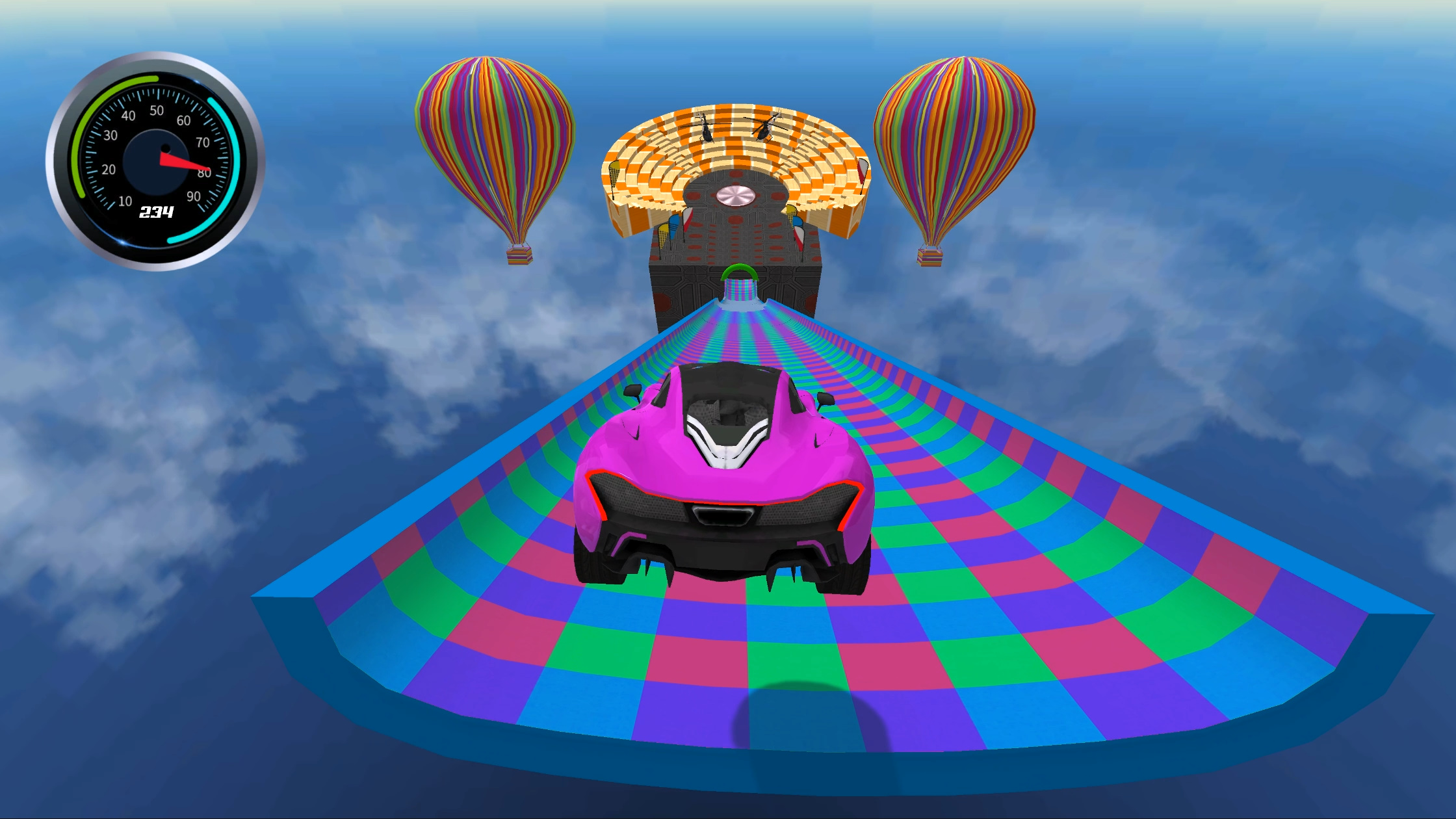 Superhero car stunts screenshot