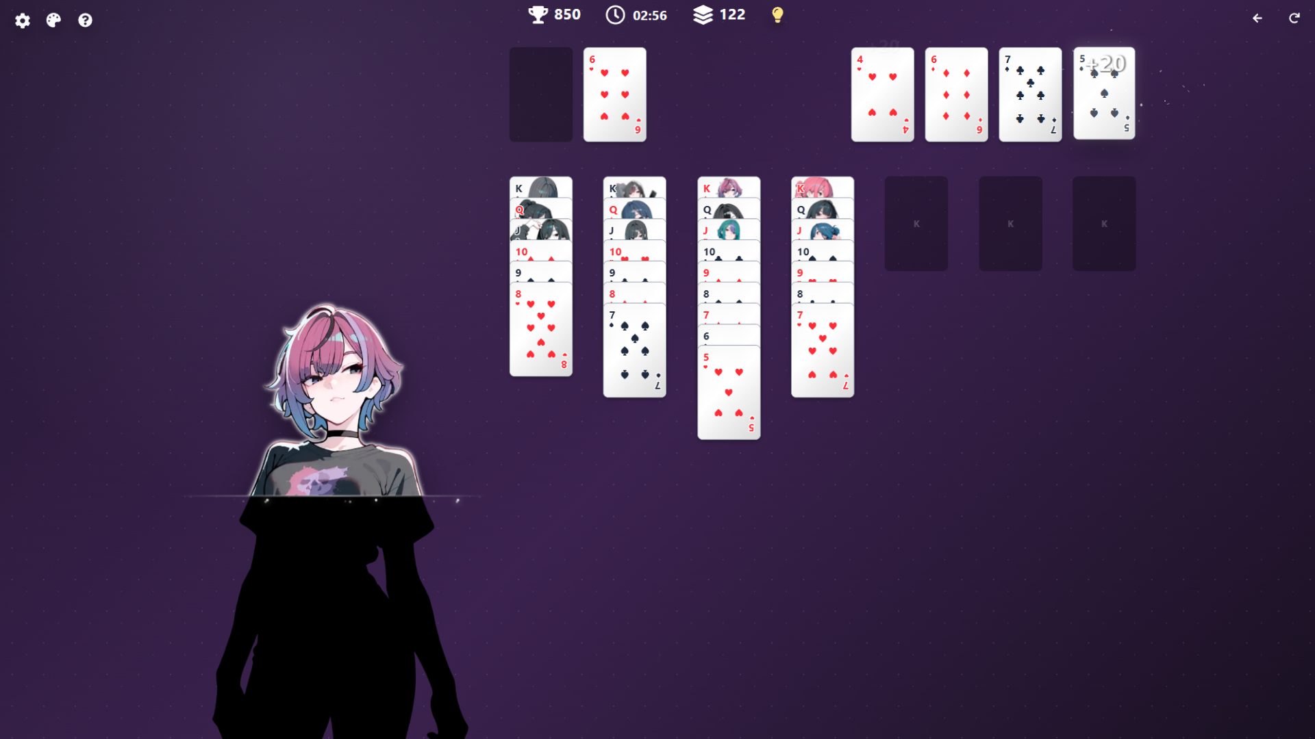 Solitaire classic e-girl — screenshot 3