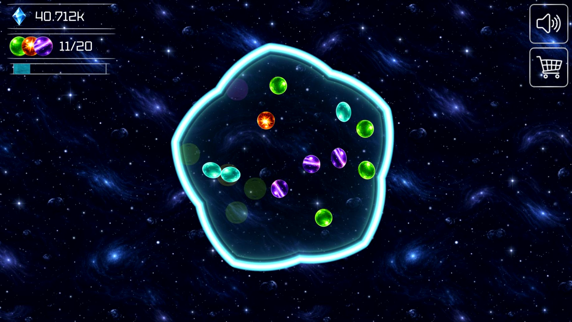Cosmic Balls: Neon Clicker! — screenshot 1