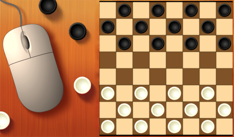 Checkers vs Computer game cover