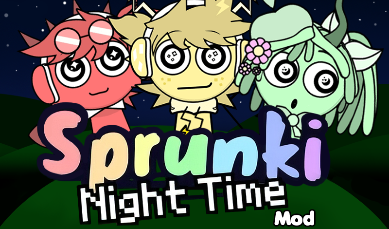 Sprunki Night Time Mod game cover
