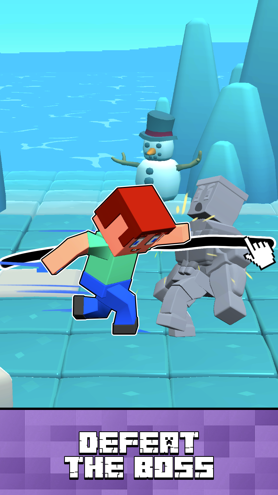 Block World Combat! Draw Noob's Super Punch! screenshot 7