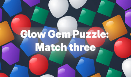 Glow Gem Puzzle: Match three