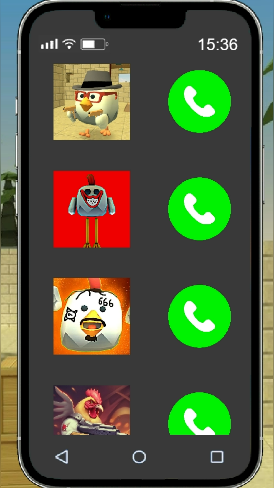 Chicken Gun is Calling! Prank and Fake Call! screenshot 8