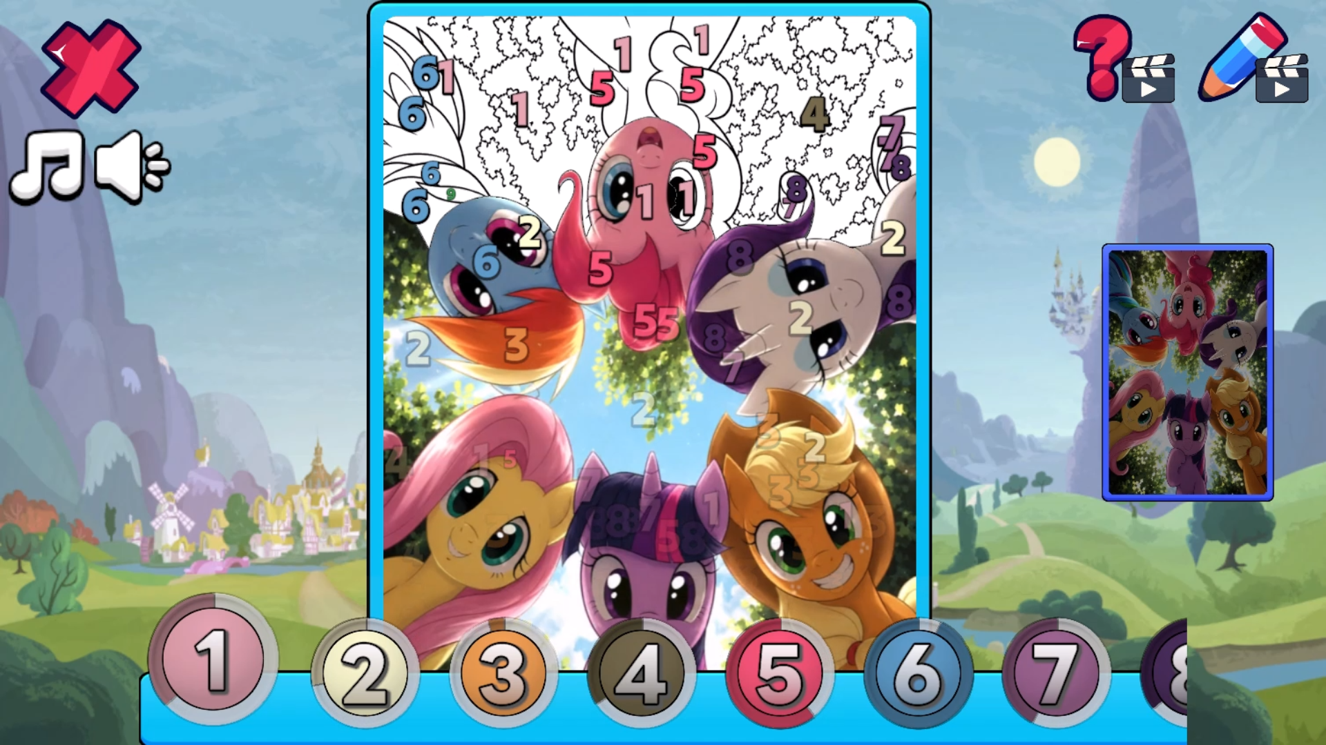 My Little Pony: Раскраска по Цифрам — screenshot 2