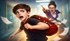 Boy Escape from School: Runaway