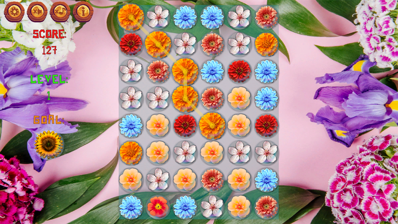 Flowers flow: merge — screenshot 1